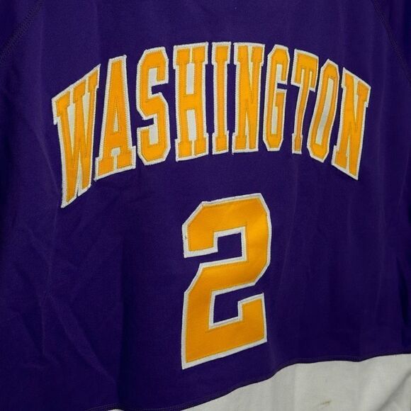 VTG UW University of Washington Cut Off Jersey Shirt Size M - Picture 4 of 5